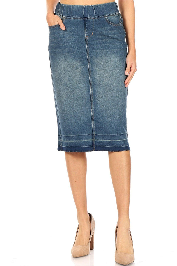 Rebecca Vintage Denim Skirt - MODBELLA