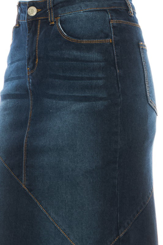 maxi long denim skirts, modbella, shopmodbella, jean skirts, jean long skirts, maxi denim skirt