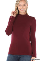 Mary Burgundy Top - MODBELLA