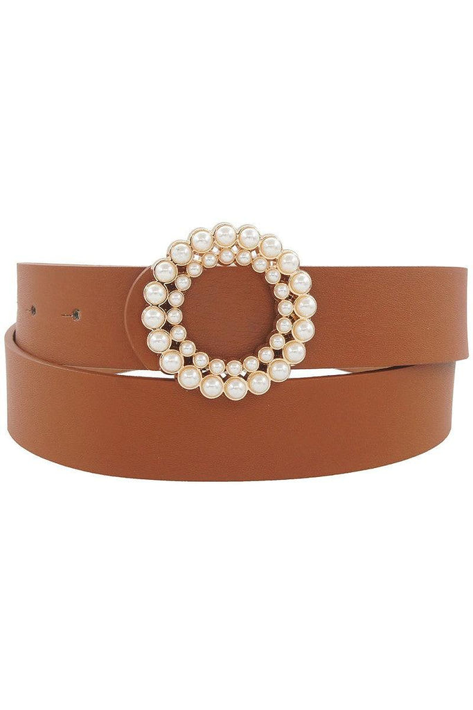 shopmodbella, modbella, belt, accessories, pearl belt, brown belt