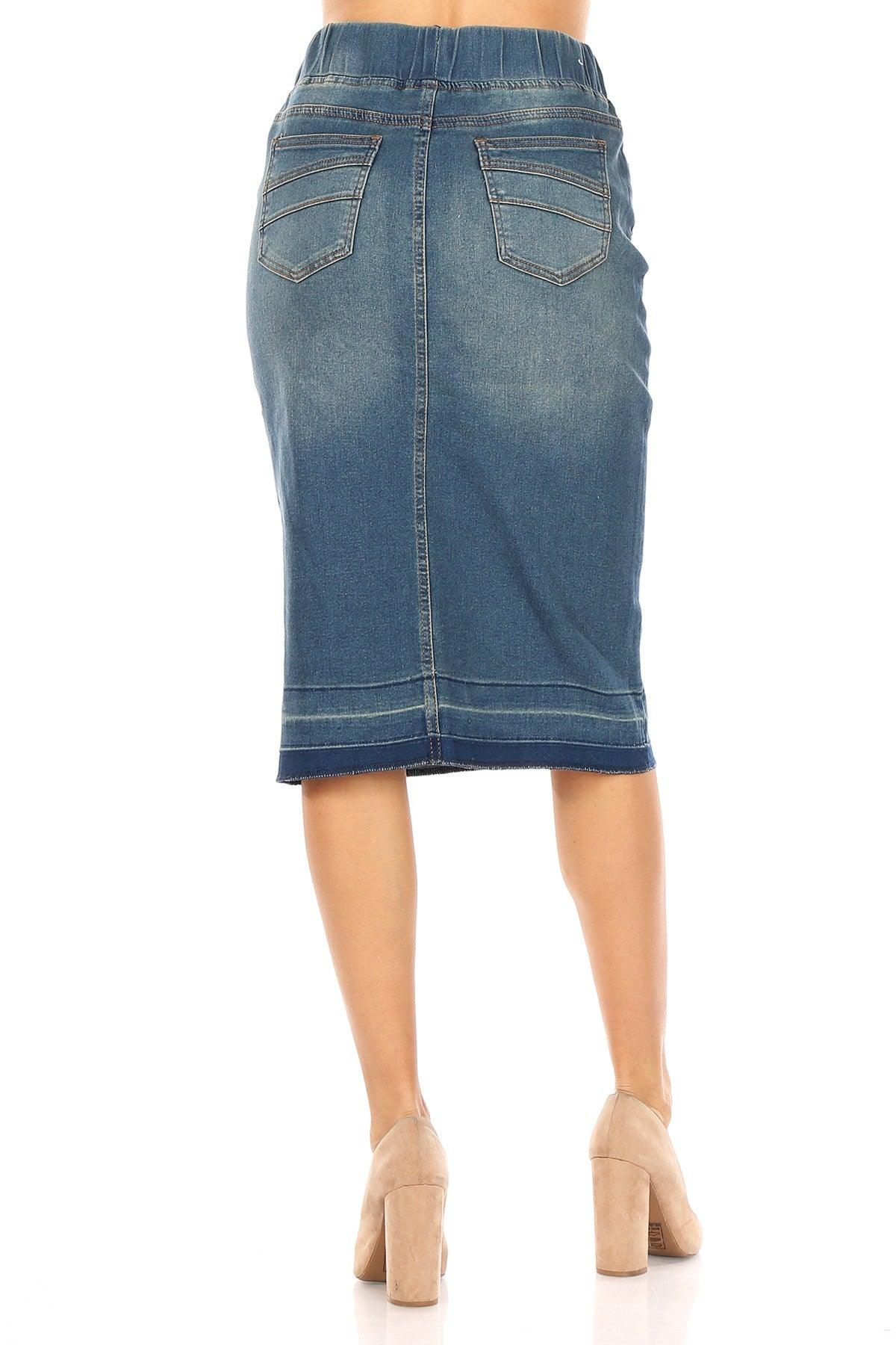 Rebecca Vintage Denim Skirt - MODBELLA