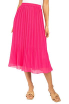 Eloise Fuchsia Pleated Skirt - MODBELLA