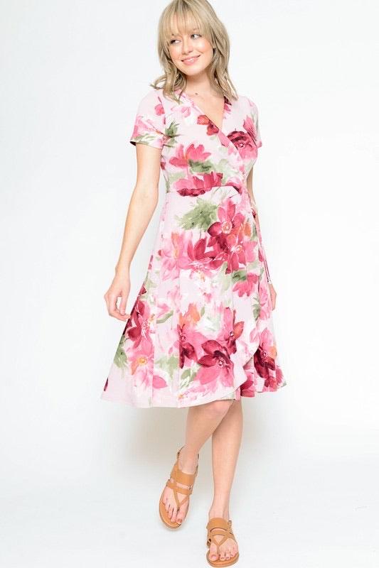 Gianna Floral Dress - MODBELLA